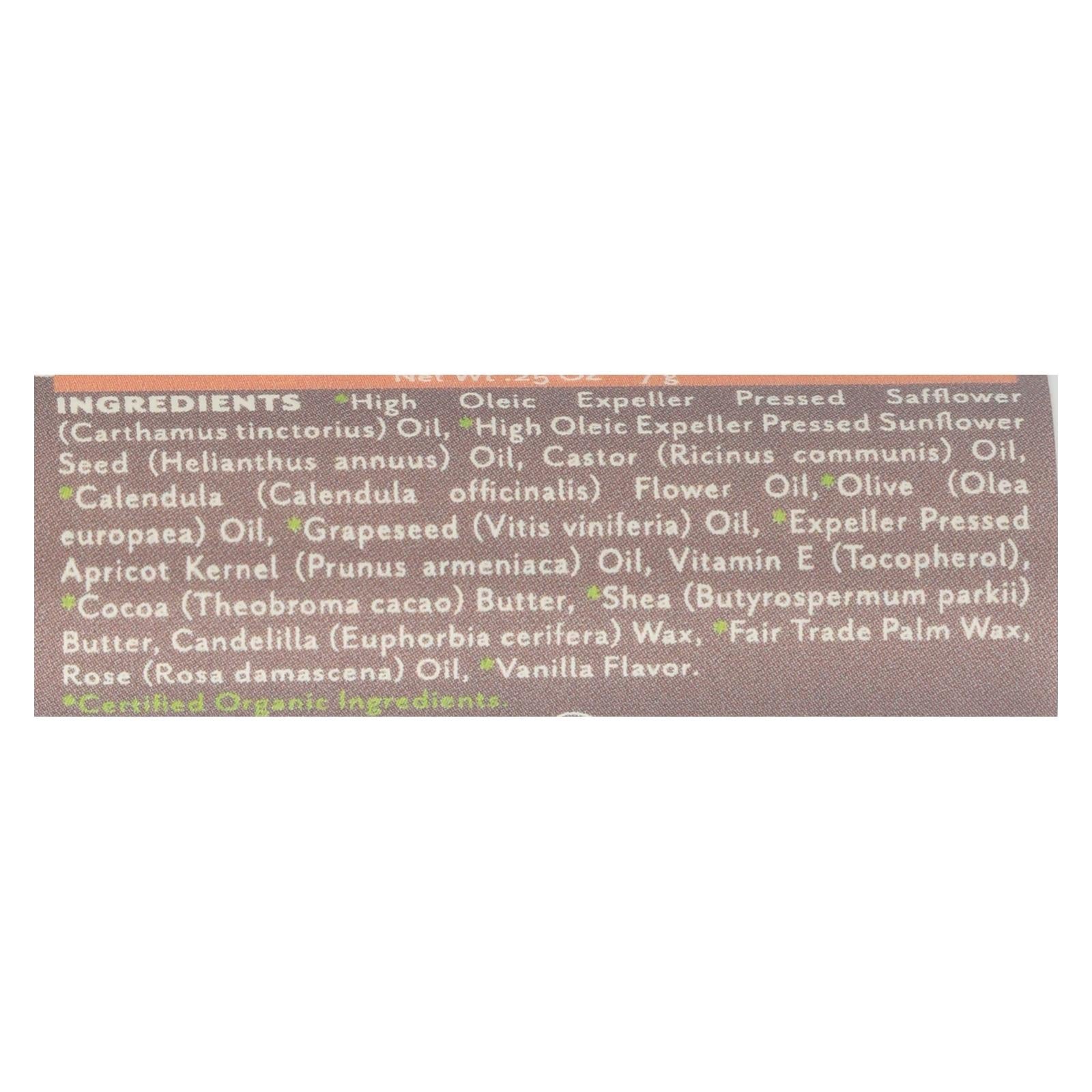 Soothing Touch Vanilla Rose Lip Balm Moisturizes And - Case Of 12 - .25 Oz - Maras Green