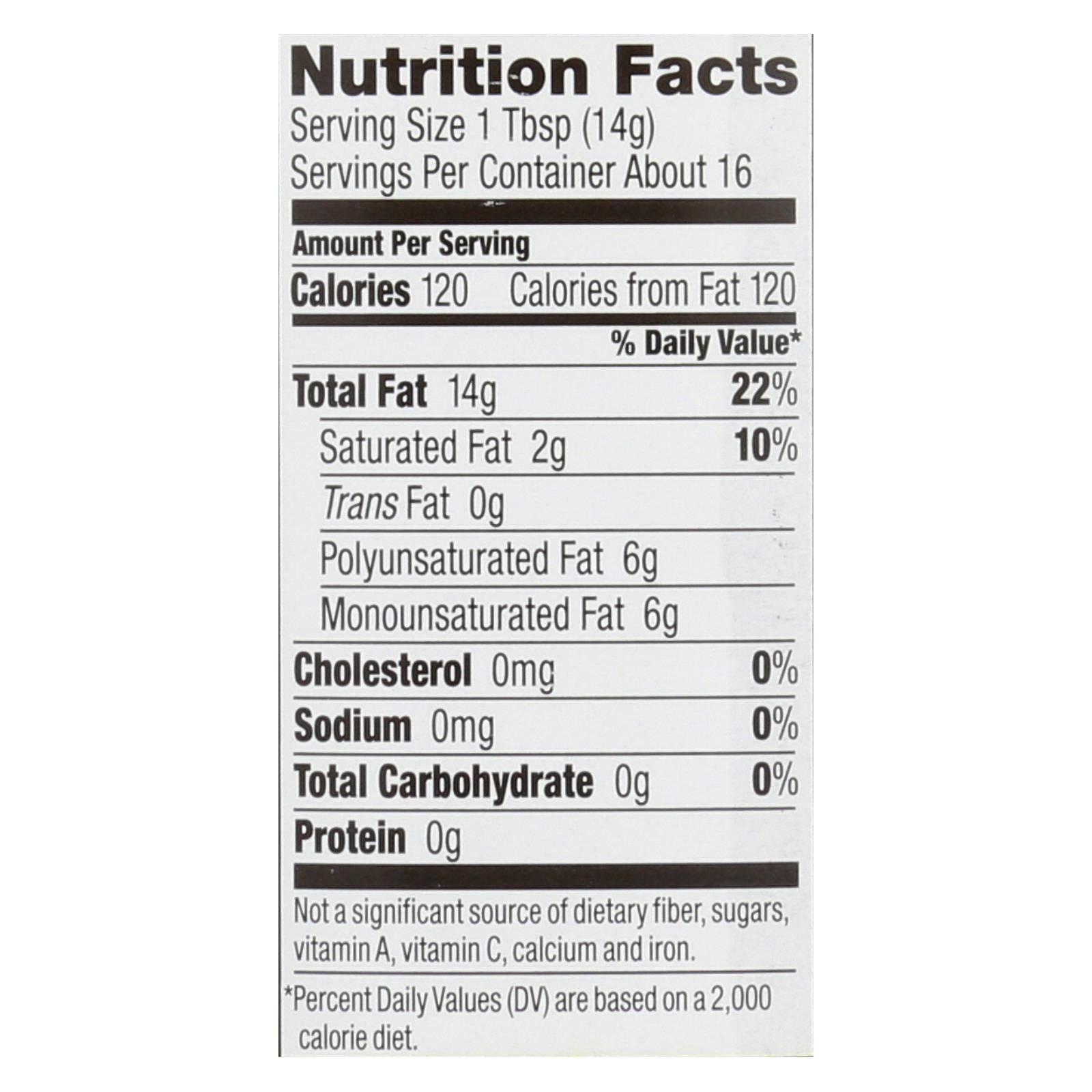 Spectrum Naturals Organic Unrefined Toasted Sesame Oil - Case Of 6 - 8 Fl Oz. - Maras Green