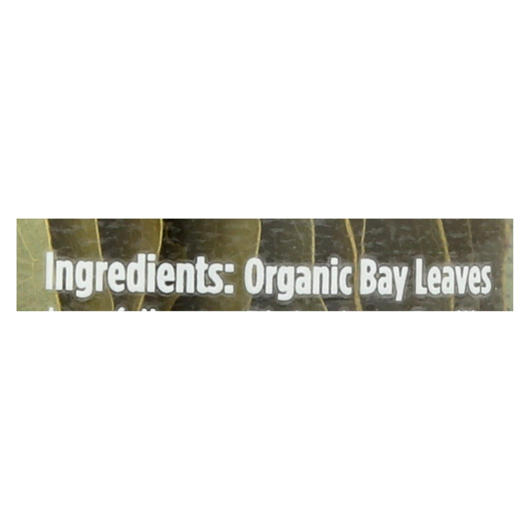 Spicely Organics - Organic Bay Leaves - Case Of 3 - 0.09 Oz. - Maras Green