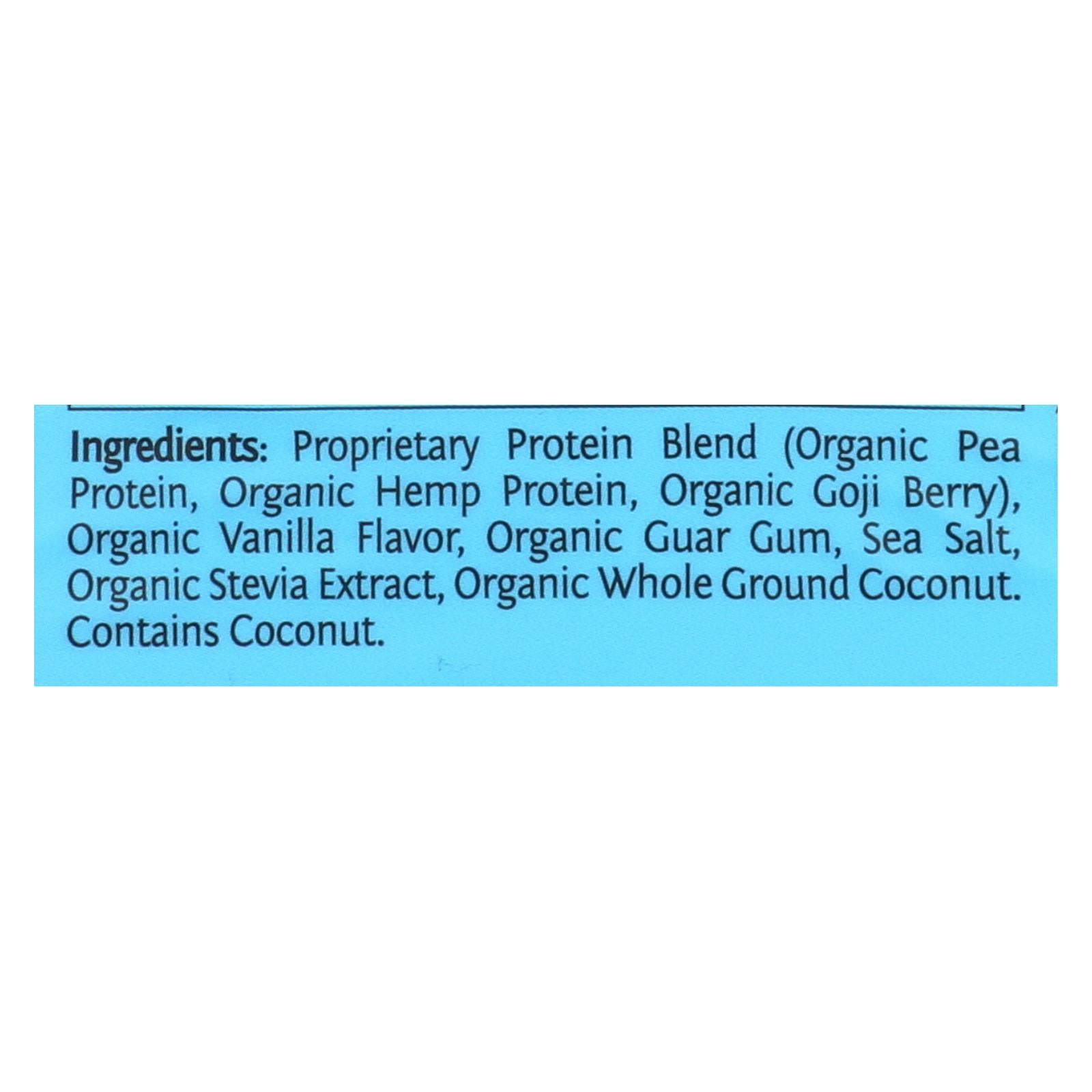 Sunwarrior Warrior Vanilla Blend Pea, Hemp Seed & Goji Berry Blended Protein - 1 Each - 375 Grm - Maras Green