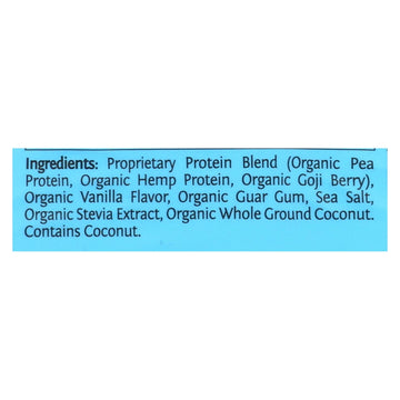 Sunwarrior Warrior Vanilla Blend Pea, Hemp Seed & Goji Berry Blended Protein - 1 Each - 375 Grm - Maras Green