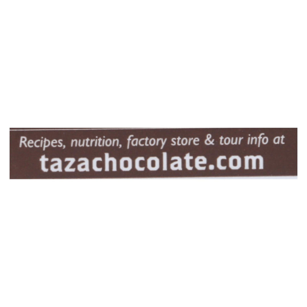 Taza Chocolate Organic Chocolate Mexicano Discs - 100 Percent Dark Chocolate - Cacao Puro - 2.7 Oz - Case Of 12 - Maras Green
