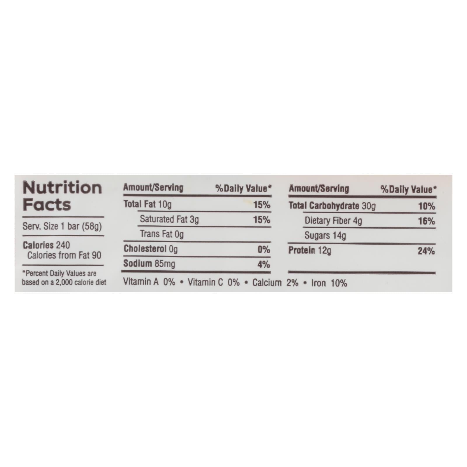 The Gluten Freeb Bar - Chocolate Peanut Butter - Gluten Free - Case Of 12 - 2.05 Oz - Maras Green