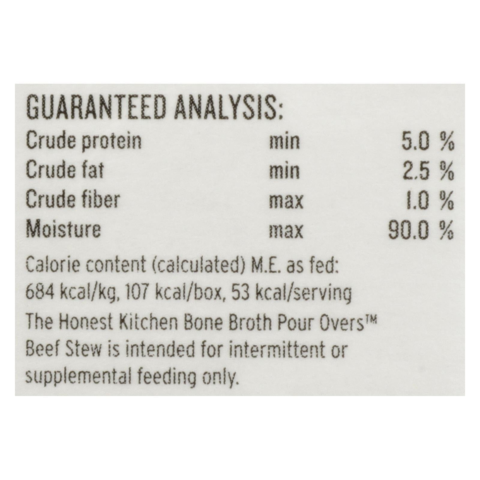 The Honest Kitchen - Dog Fd Por Ovr Bf Stew - Case Of 12 - 5.5 Oz - Maras Green