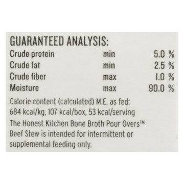 The Honest Kitchen - Dog Fd Por Ovr Bf Stew - Case Of 12 - 5.5 Oz - Maras Green
