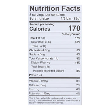 Theo Chocolate Black Rice Quinoa Crunch - 85 Percent Dark Chocolate - Case Of 12 - 3 Oz. - Maras Green