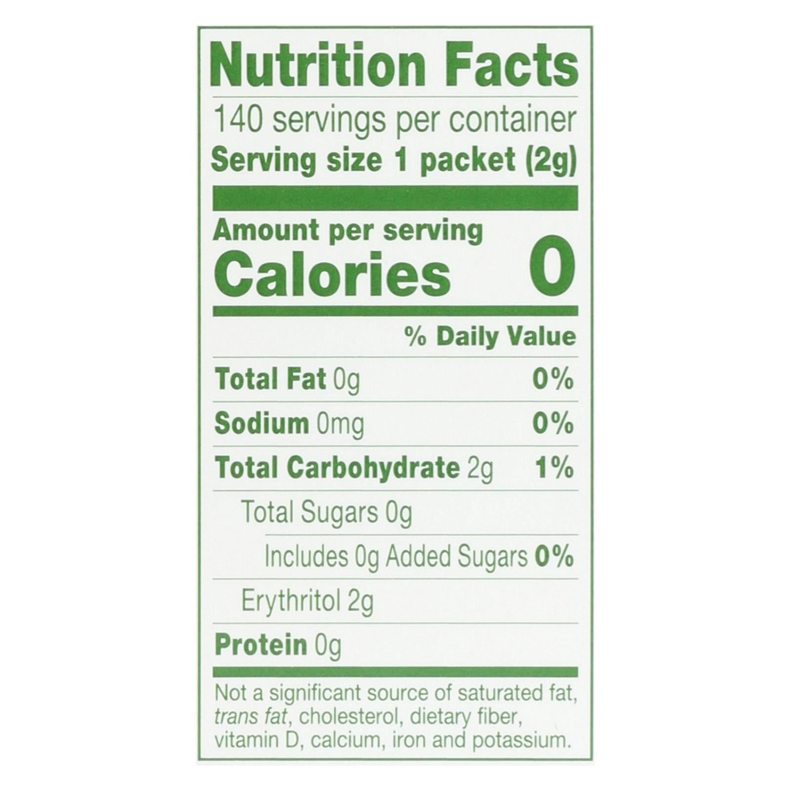 Truvia - Sweetener Natural - Case Of 6 - 140 Ct - Maras Green