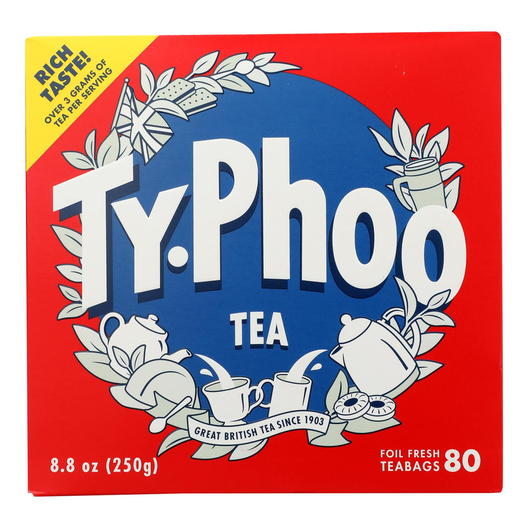 Typhoo Tea - Tea English - Case Of 6 - 80 Bag - Maras Green