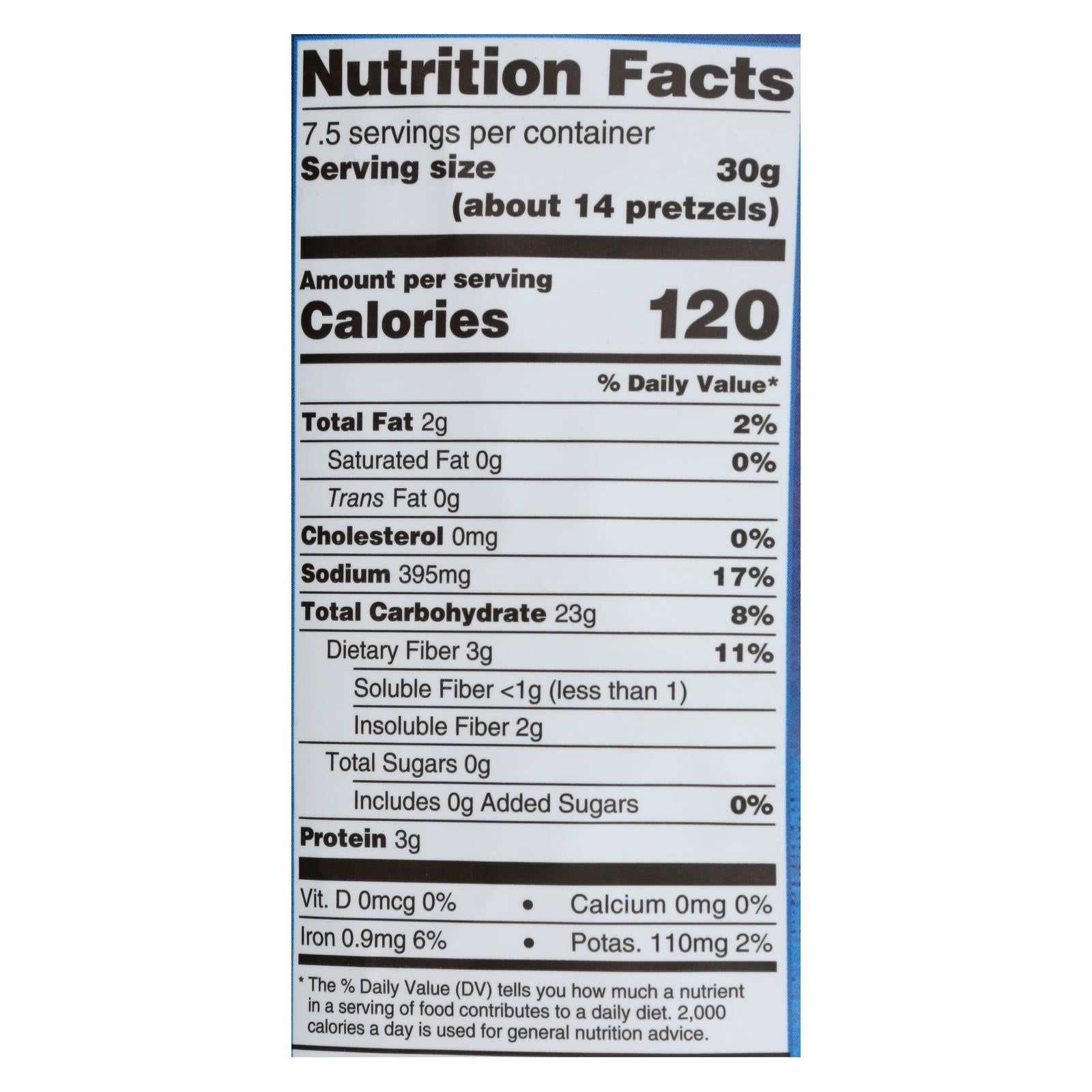 Unique Pretzels - Sprouted Shells - Original Sea Salt - Case Of 12 - 8 Oz. - Maras Green