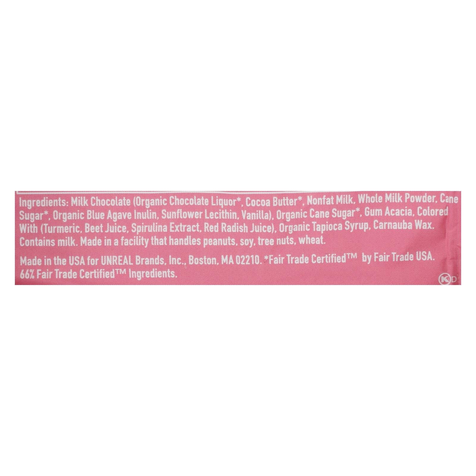 Unreal - Chocolate Gems Milk Chocolate - Case Of 12 - 1.3 Oz - Maras Green