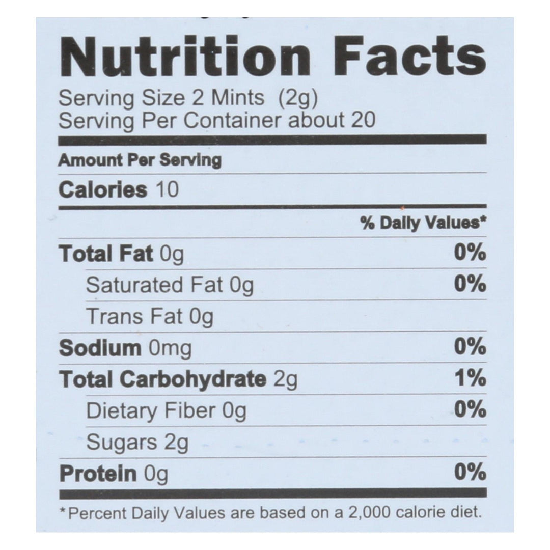 Vermints Breath Mints - All Natural - Peppermint - 1.41 Oz - Case Of 6 - Maras Green