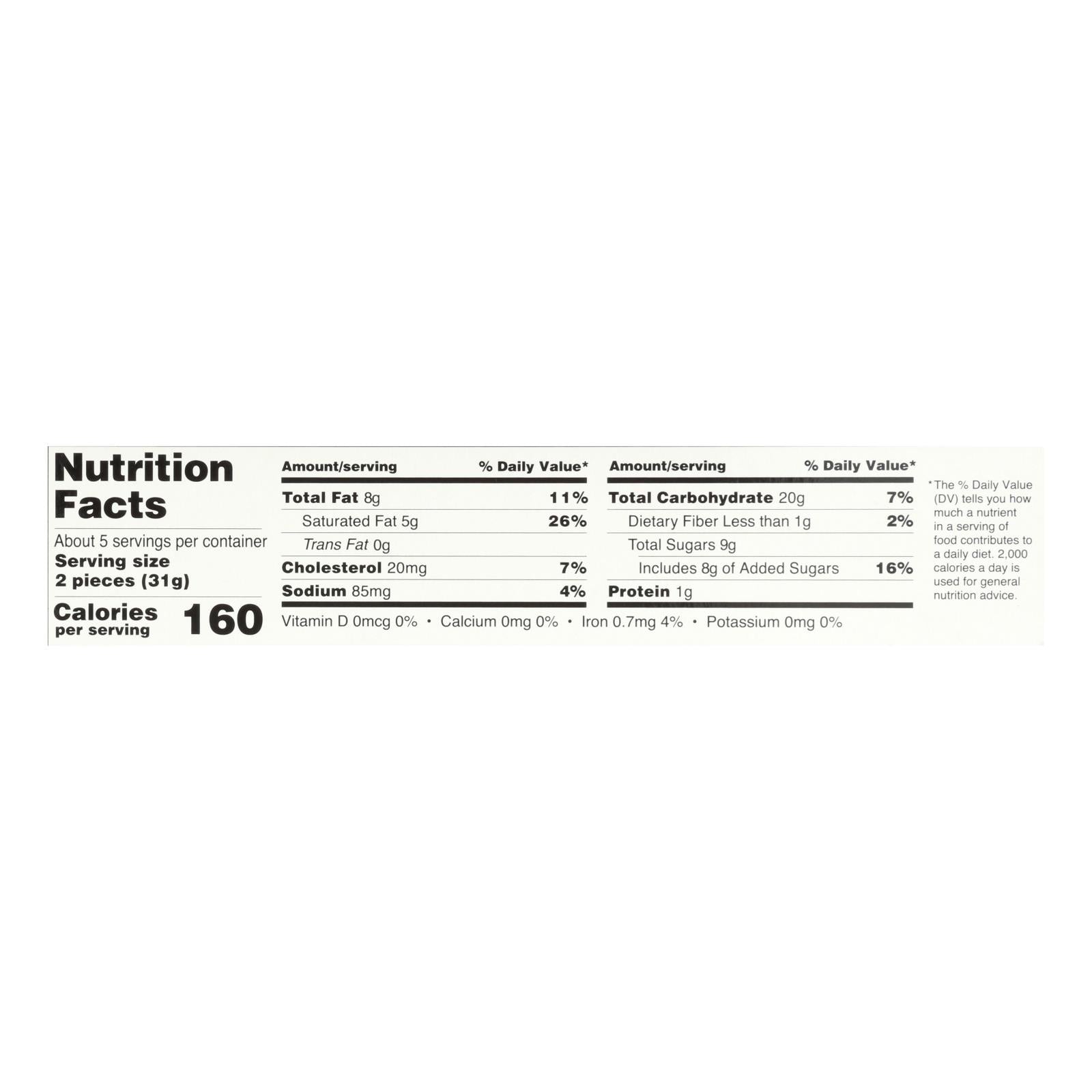 Walkers Shortbread - Chocolate Chip - Case Of 6 - 4.9 Oz. - Maras Green