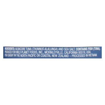 Wild Planet Albacore Tuna - Low Mercury - Case Of 12 - 5 Oz. - Maras Green