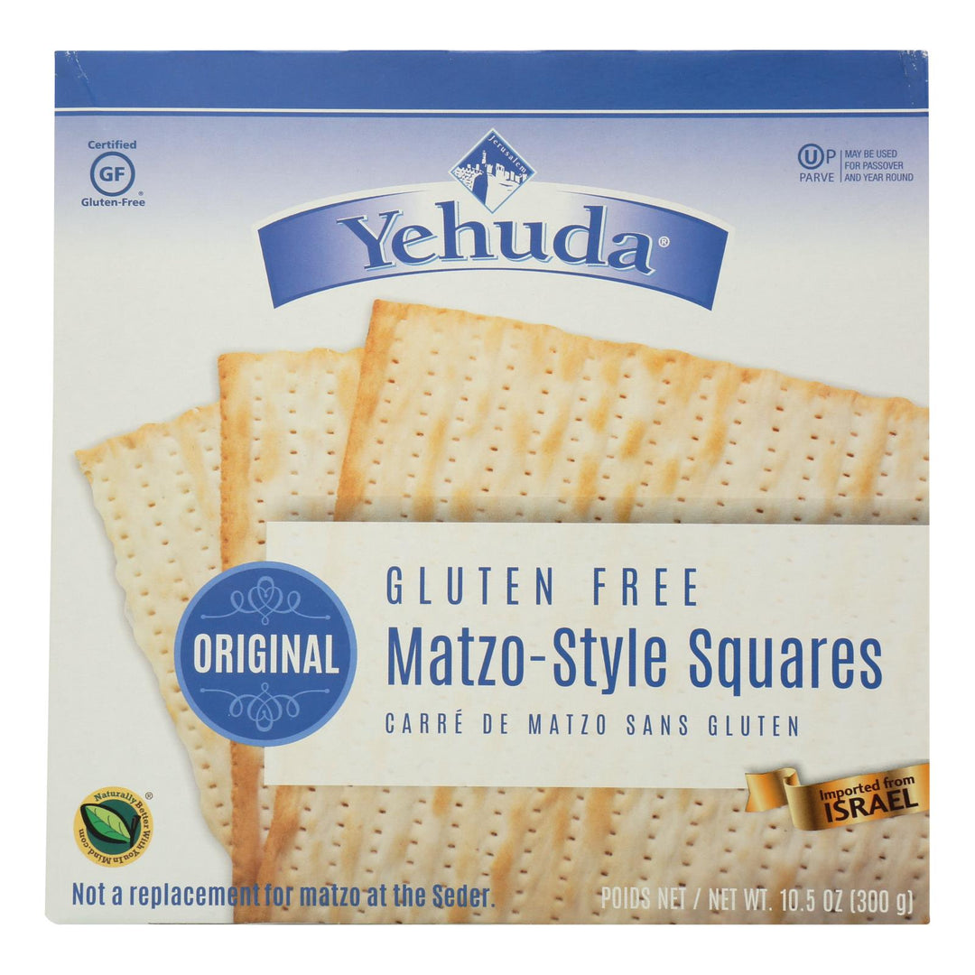 Yehuda Matzo Gluten Free Crackers - Case Of 12 - 10.5 Oz. - Maras Green