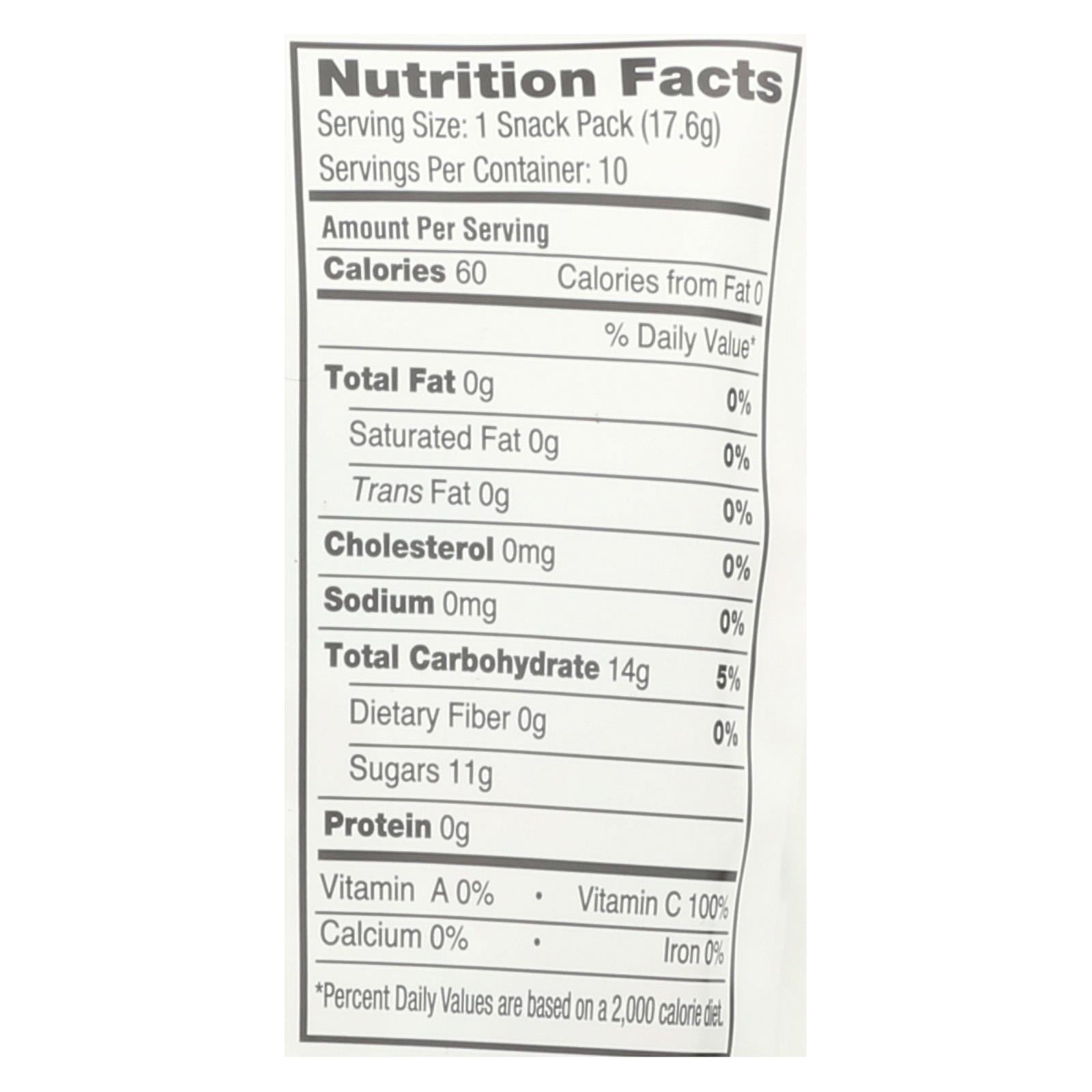 Yummyearth Organic Tropical Fruit Snacks - Case Of 12 - 6.2 Oz - Maras Green