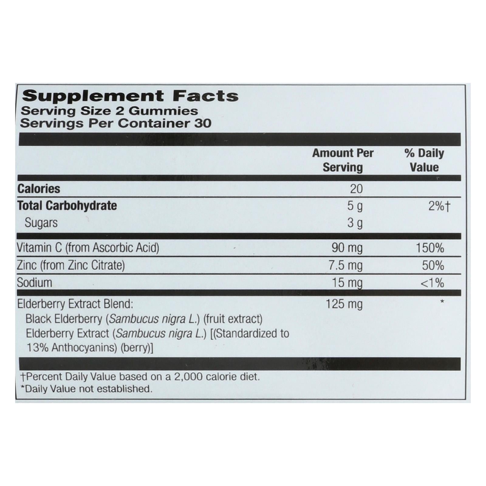 Zand - Gummies Elderberry Zinc - 1 Each - 60 Ct - Maras Green