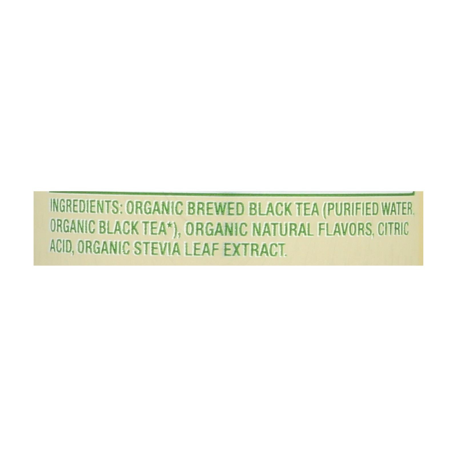 Zevia - Tea Black Peach - Case Of 12 - 12 Fz - Maras Green