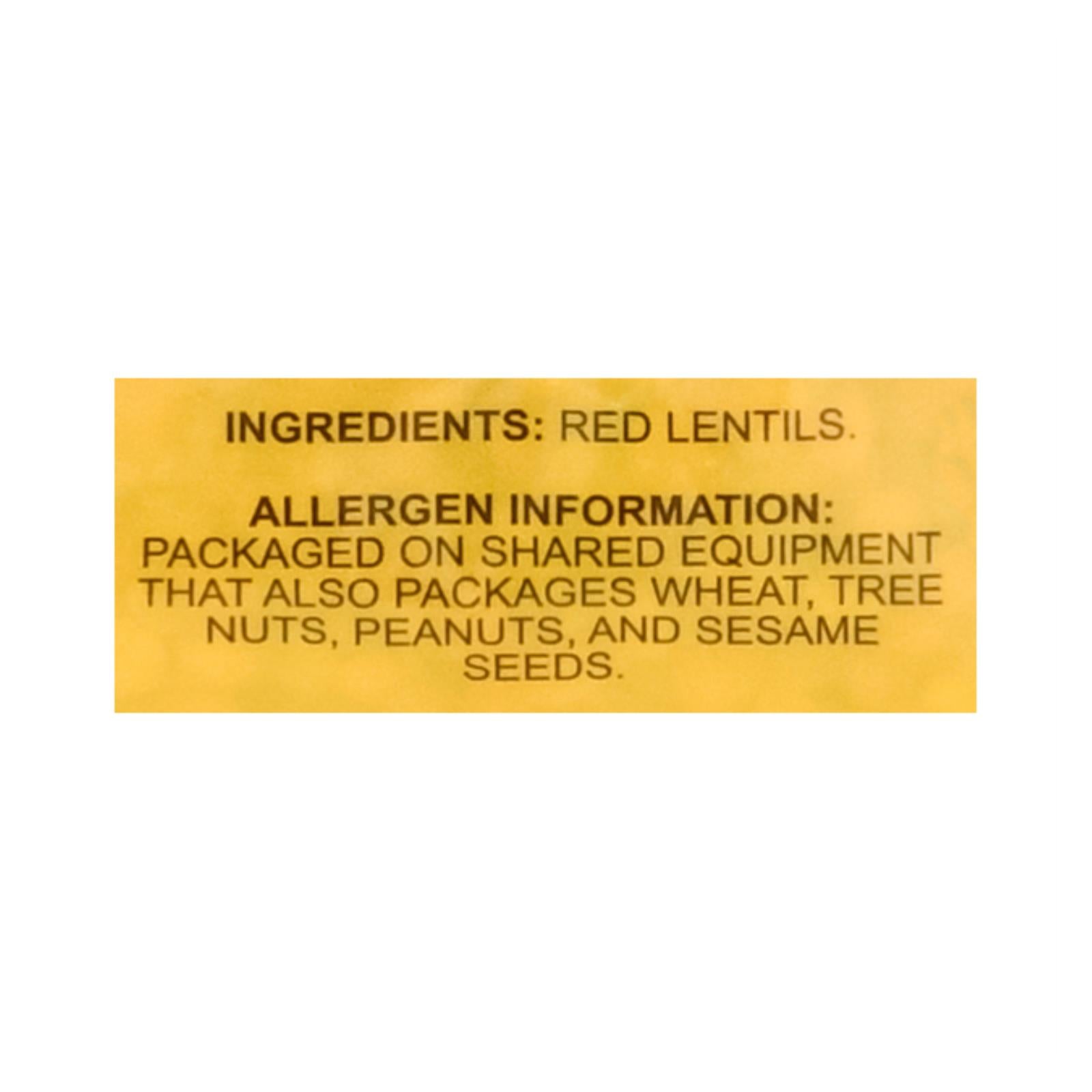 Ziyad - Beans Red Lentil - Case Of 6 - 16 Oz - Maras Green