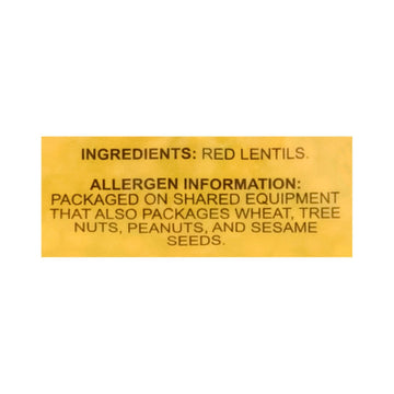 Ziyad - Beans Red Lentil - Case Of 6 - 16 Oz - Maras Green