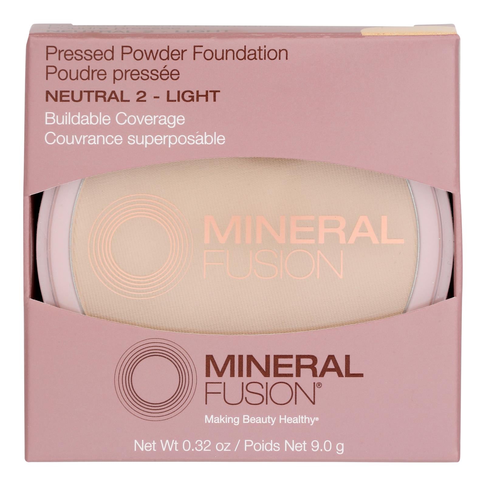 Mineral Fusion - Mkup Pressed Base Ntrl 2 - 1 Each - .32 Oz - Maras Green