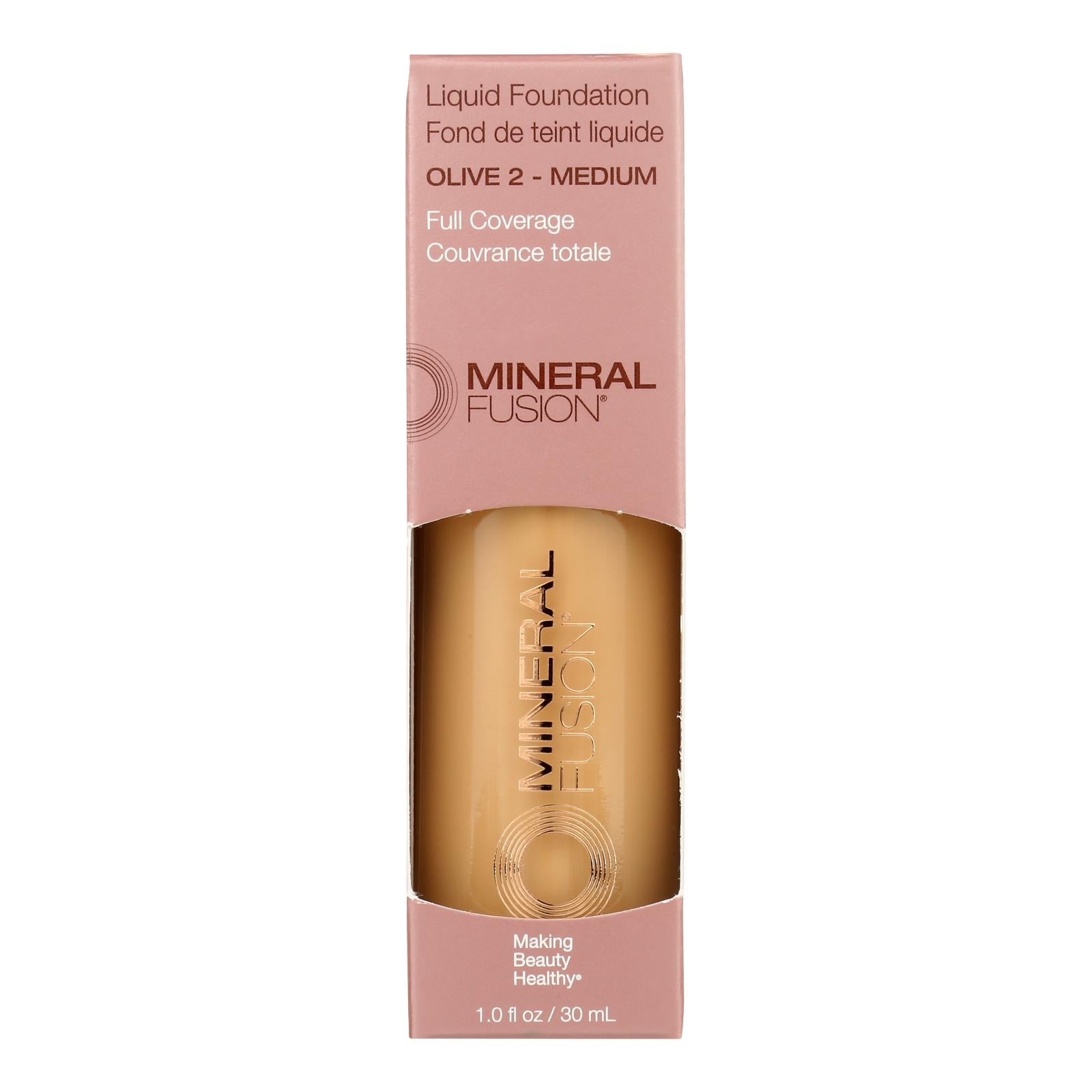 Mineral Fusion - Mkup Liquid Foundtn Olive 2 - 1 Each - 1 Fz - Maras Green