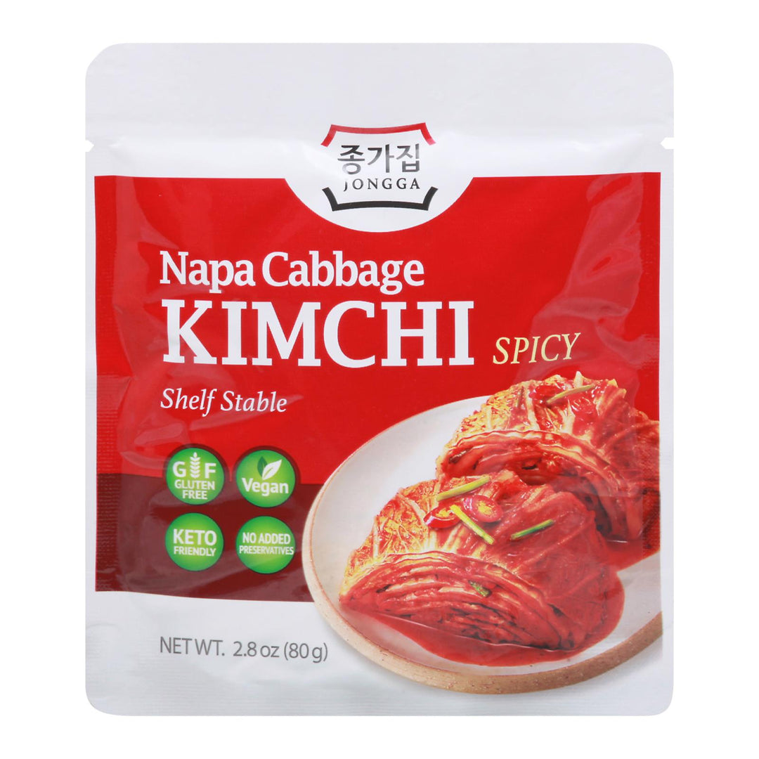 Jongga - Kimchi Napa Cabbage Spicy - Case Of 8 - 2.8 Oz - Maras Green