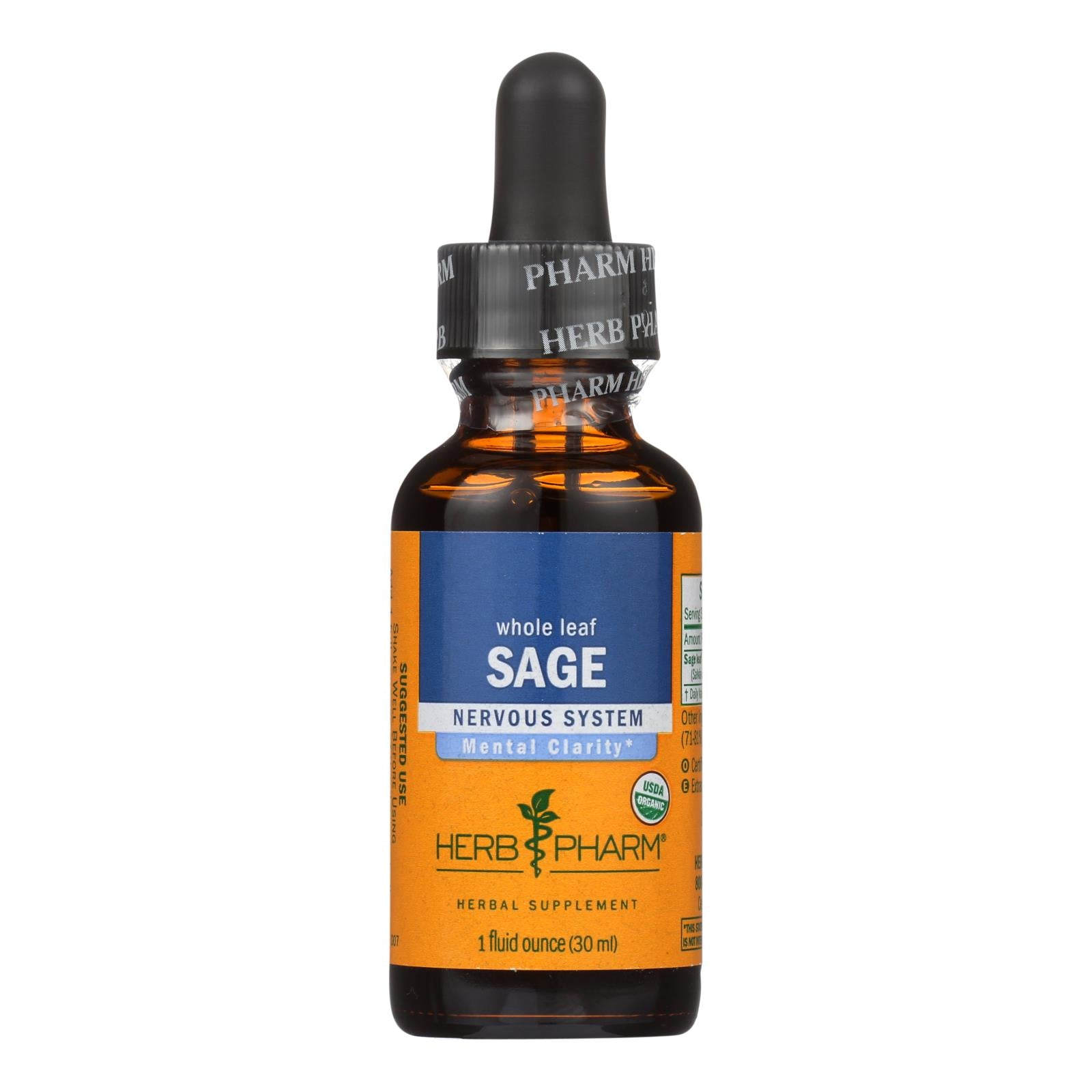 Herb Pharm - Sage White - 1 Each-1 Fz - Maras Green