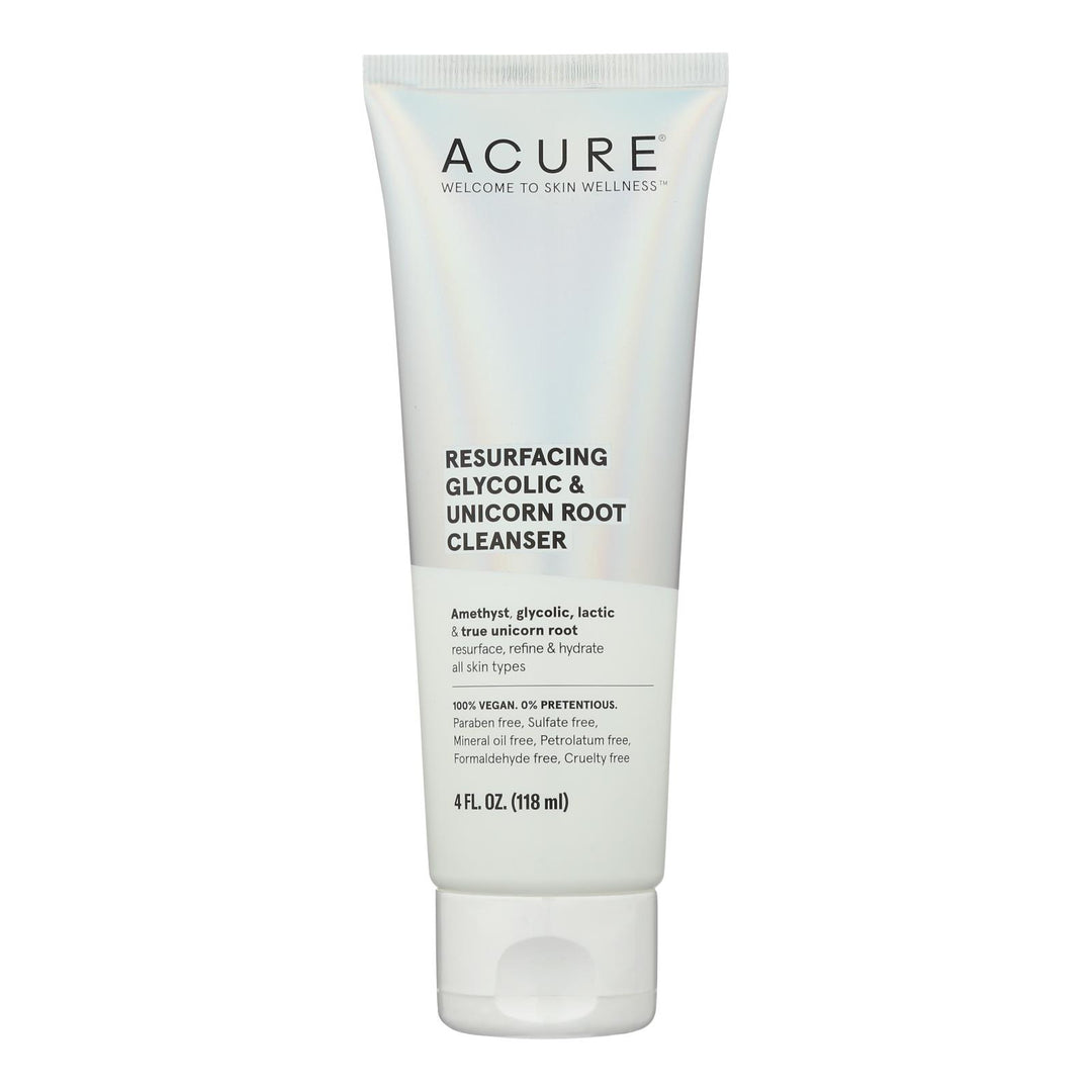 Acure - Cleanser Resfcng Gylc Unicrn - 1 Each-4 Fz - Maras Green