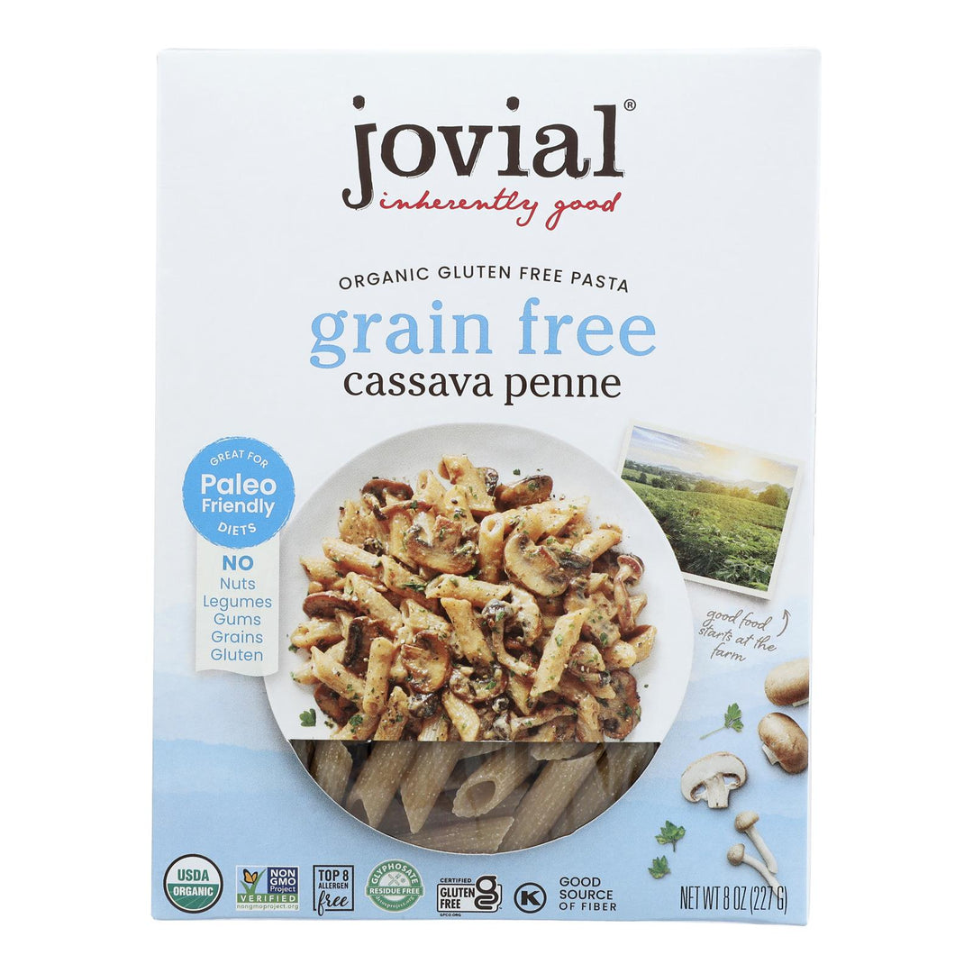 Jovial - Pasta Organic Cassava Penne - Case Of 6 - 8 Oz - Maras Green