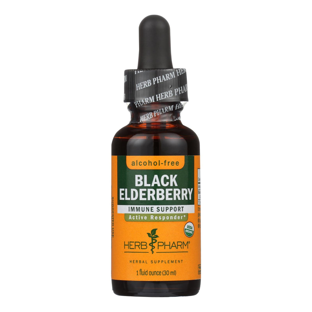 Herb Pharm - Black Elderberry Glycerit - 1 Each-1 Fz - Maras Green