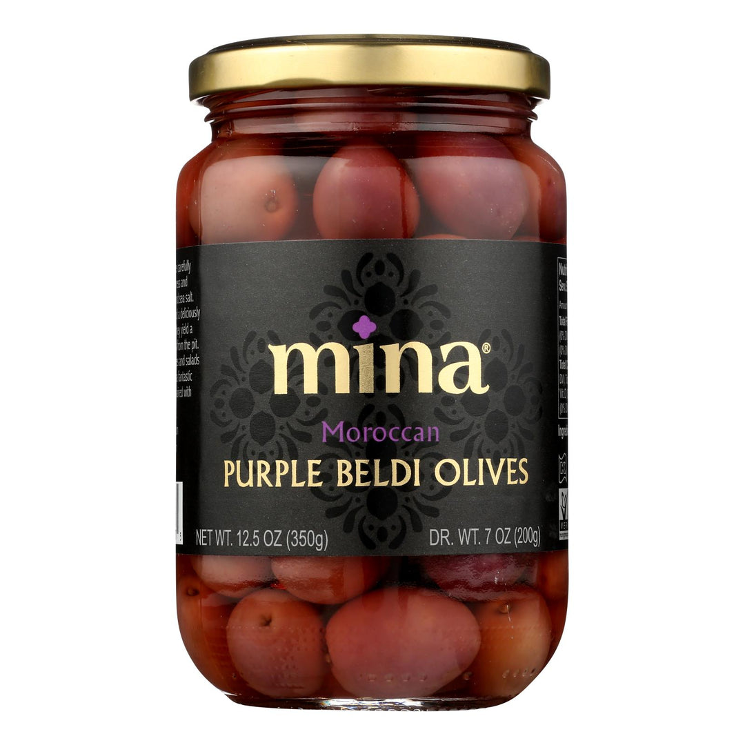 Mina - Olives Purple Beldi - Case Of 6 - 12.5 Oz - Maras Green