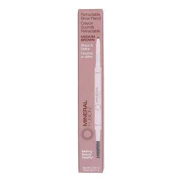 Mineral Fusion - Brow Pencil Medium Brown - 1 Each - .003 Oz - Maras Green