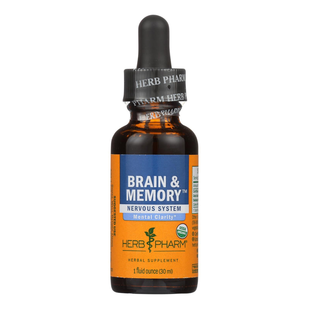 Herb Pharm - Brain & Memory Tonic - 1 Each-1 Fz - Maras Green