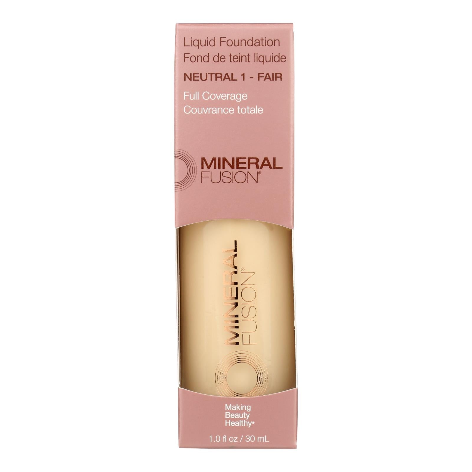 Mineral Fusion - Mkup Liquid Foundtn Ntrl 1 - 1 Each - 1 Fz - Maras Green