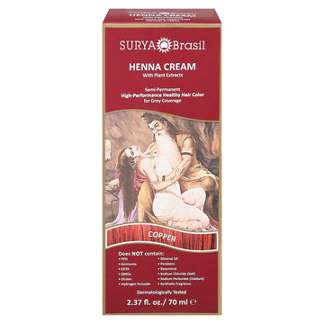 Surya Brasil - Henna Cream Copper - 1 Each-2.37 Oz - Maras Green