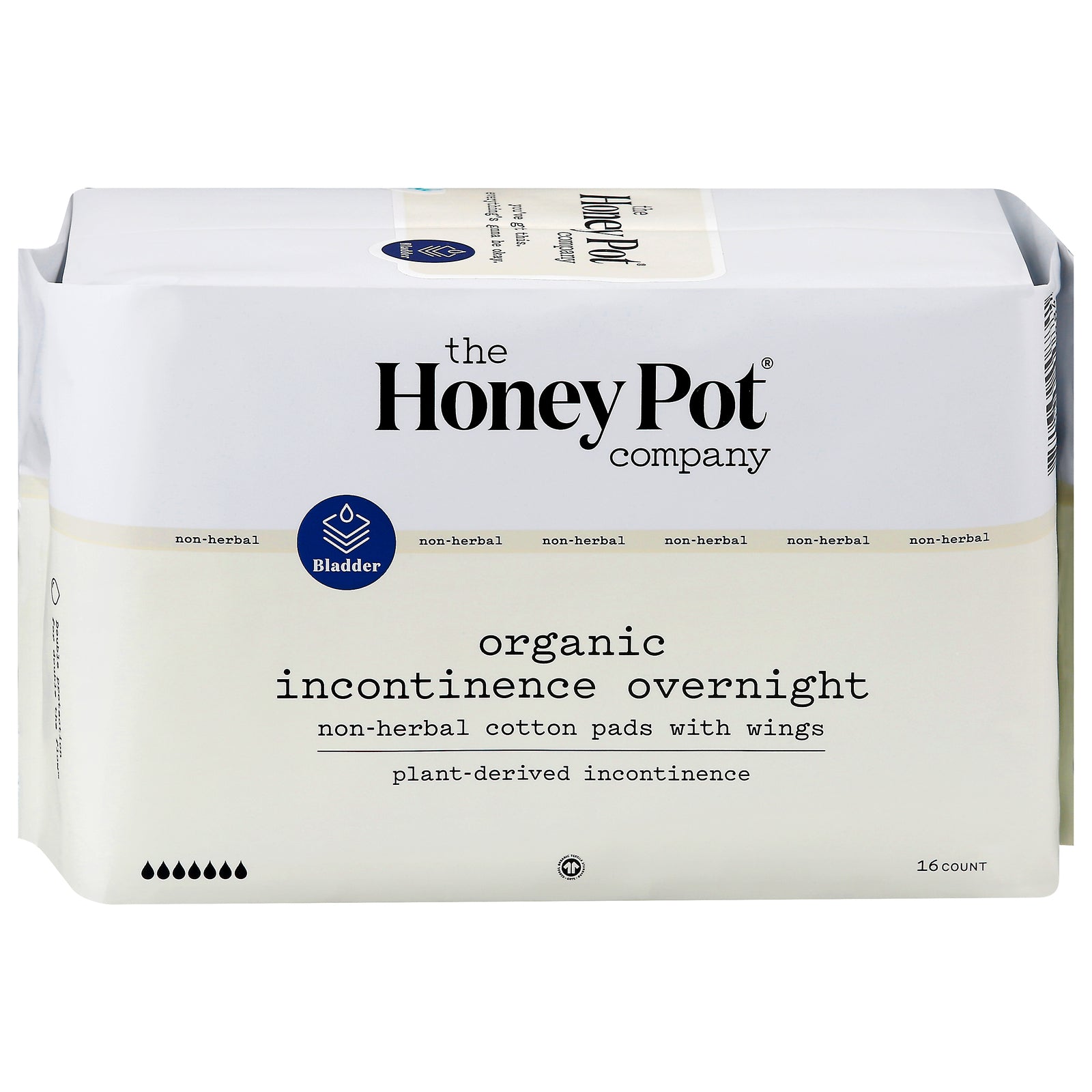 The Honey Pot - Pad Incont Nt Nonhrbl - 1 Each-16 Ct - Maras Green