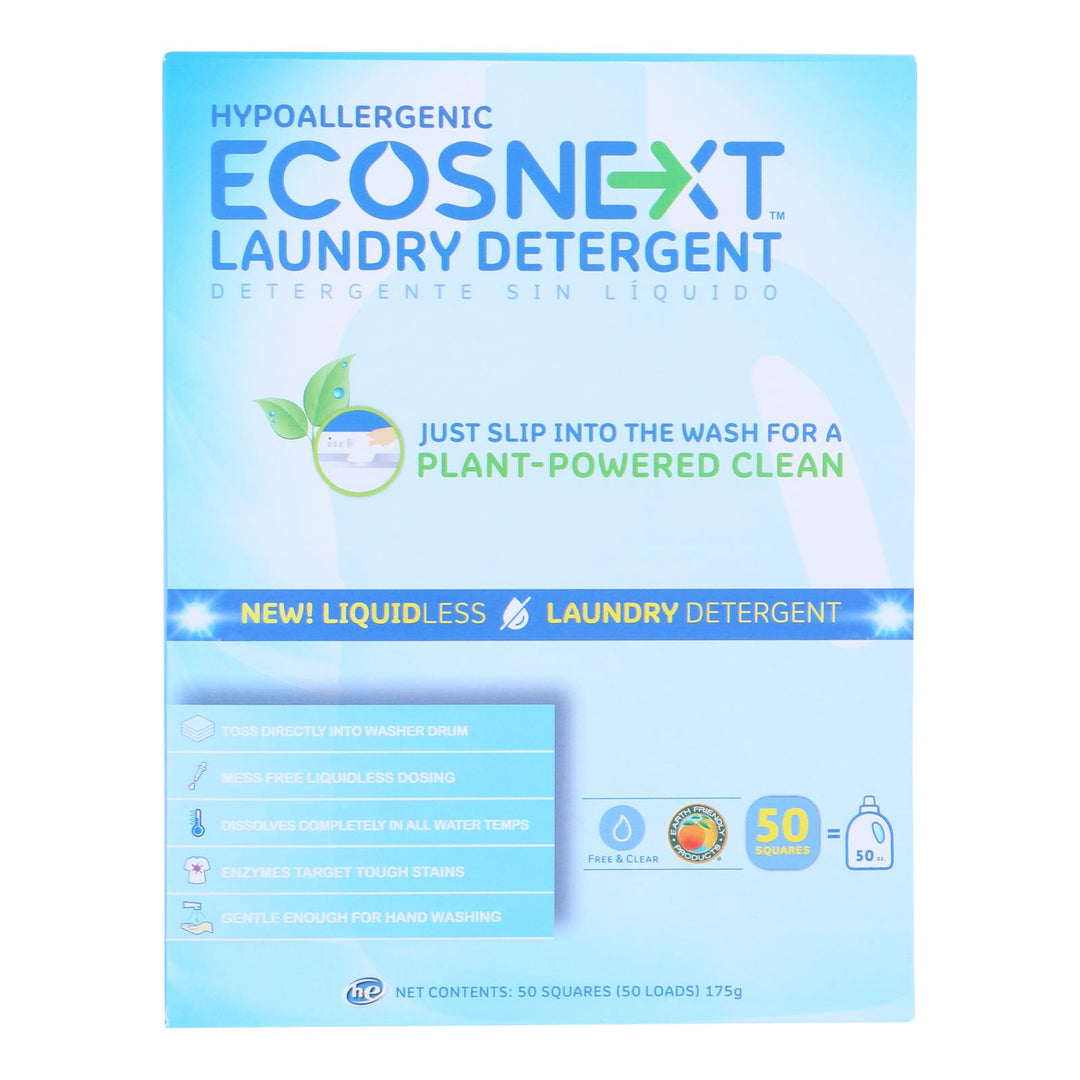 Ecosnext - Laundry Det Free & Clear - Case Of 10-50 Ct - Maras Green