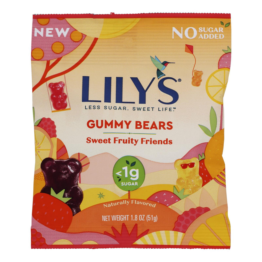 Lilys - Gummy Bears Sweet Fruit - Case Of 12 - 1.8 Oz - Maras Green