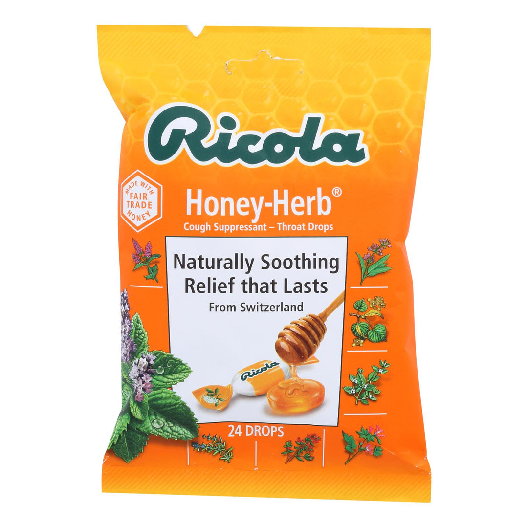 Ricola - Cough Drop Honey Herb - Case Of 8 - 24 Ct - Maras Green