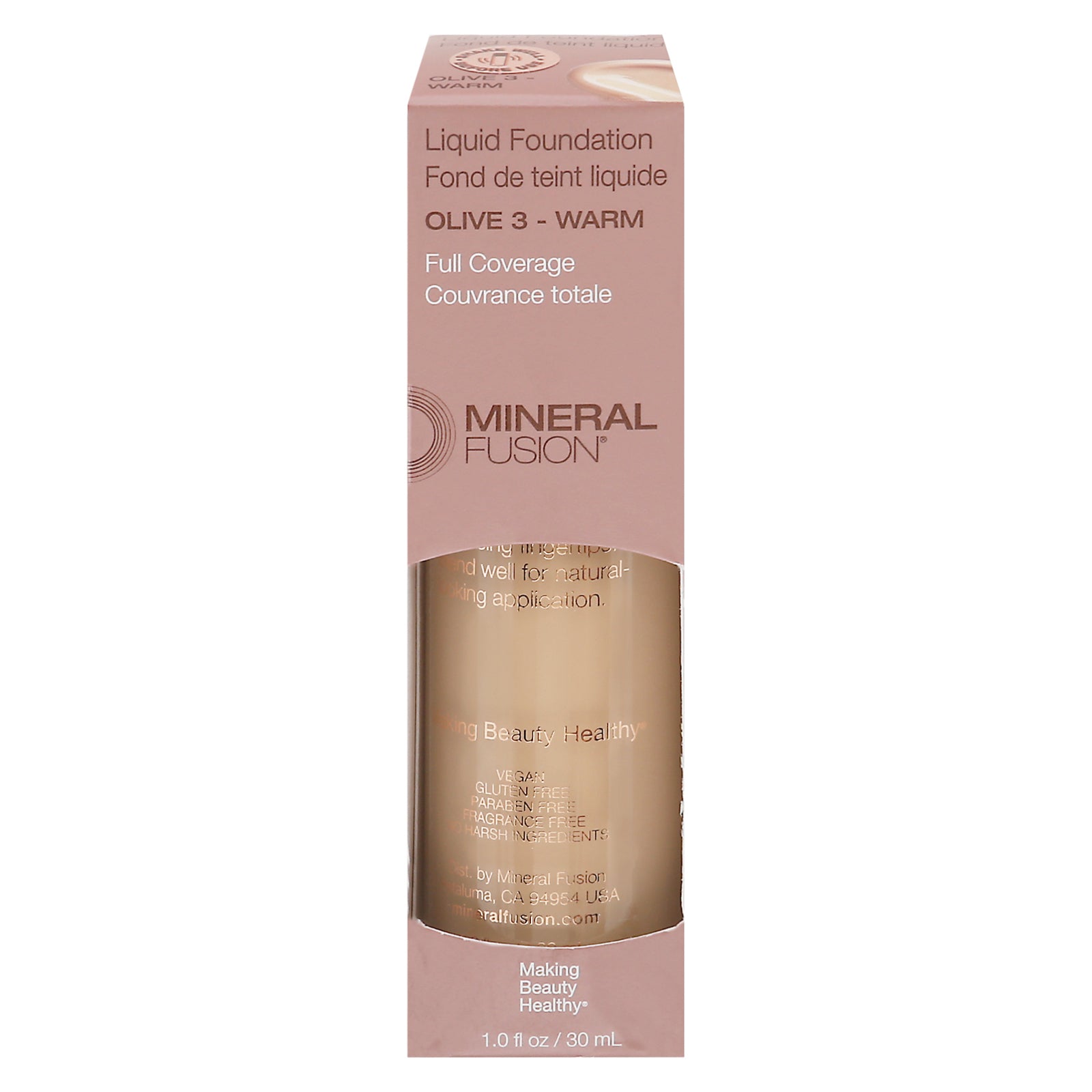 Mineral Fusion - Mkup Liquid Foundtn Olive 3 - 1 Each - 1 Fz - Maras Green
