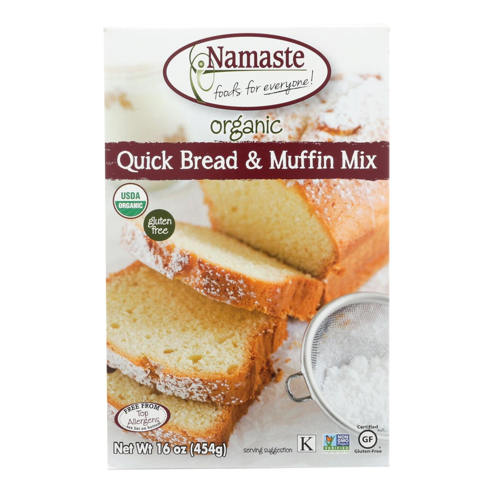 Namaste Foods Quick Bread And Muffin Mix  - Case Of 6 - 16 Oz - Maras Green