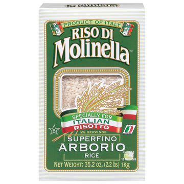 Riso Di Molinella - Rice Superfino Arborio - Case Of 10-2.2 Lb - Maras Green