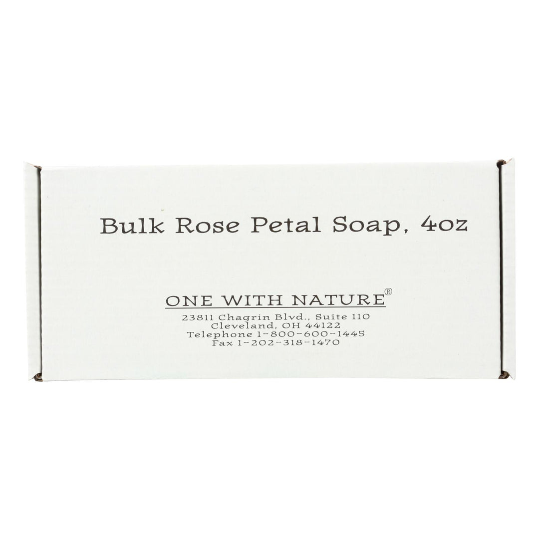 One With Nature Bar Soap - Rose - Case Of 24 - 4 Oz. - Maras Green