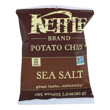 Kettle Brand Potato Chips - Sea Salt - 1.5 Oz - Case Of 24 - Maras Green