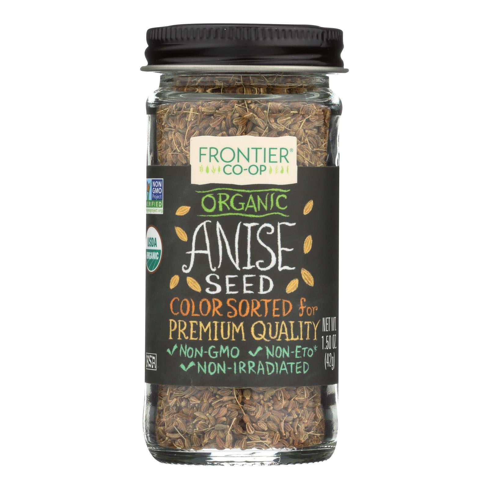 Frontier Natural Products Coop - Anise Seed Whole - 1 Each-1.50 Oz - Maras Green