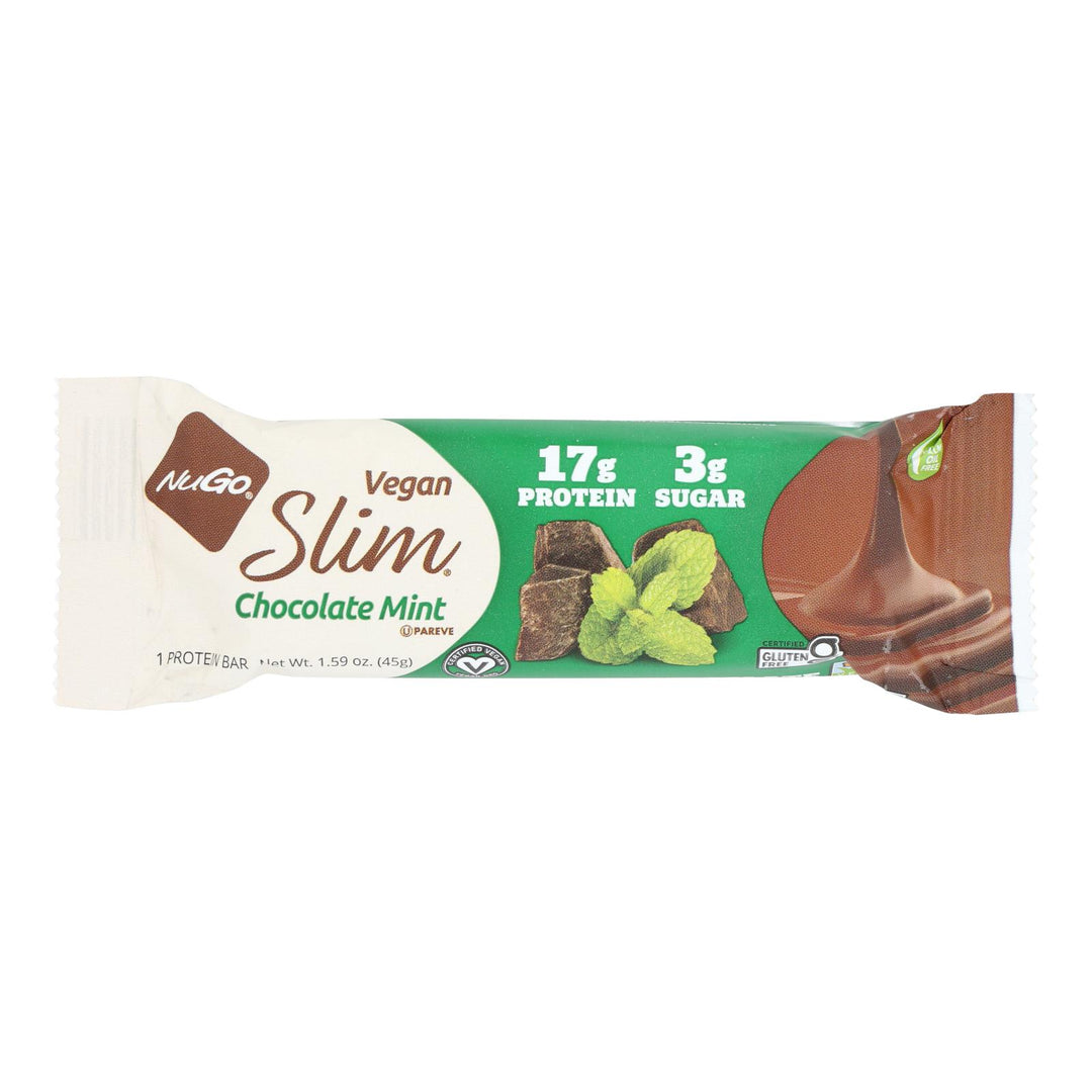 Nugo Nutrition Bar Nugo Slim Bar - Chocolate Mint - Case Of 12 - 1.59 Oz - Maras Green