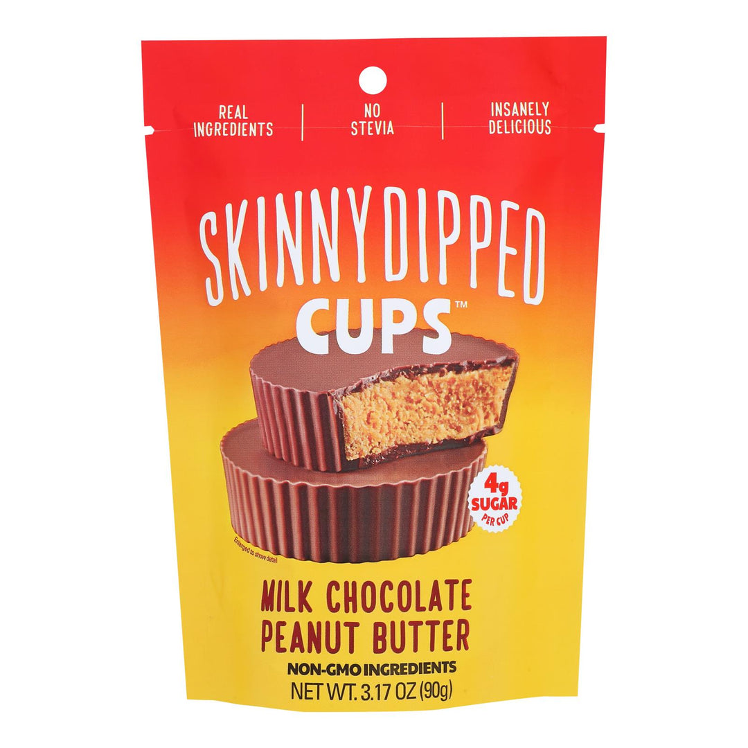 Skinnydipped - Peanut Butter Cup Milk Chocolate - Case Of 10 - 3.17 Oz - Maras Green