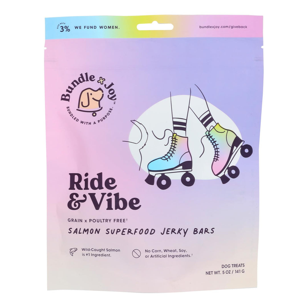 Bundle X Joy - Dog Treat Jerky Bar Salmon - Case Of 6 - 5 Ounces - Maras Green