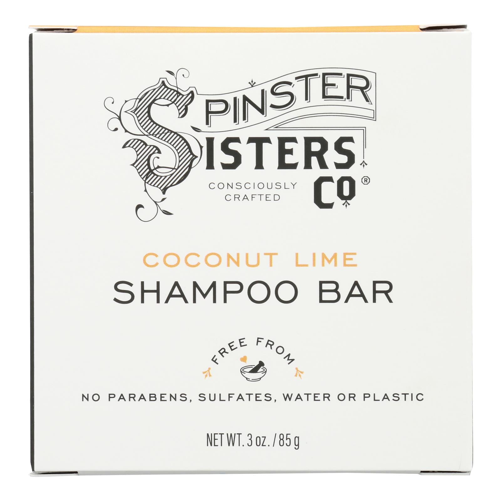 Spinster Sisters Company - Shampoo Bar Coconut Lime - 1 Each - 3 Ounces - Maras Green
