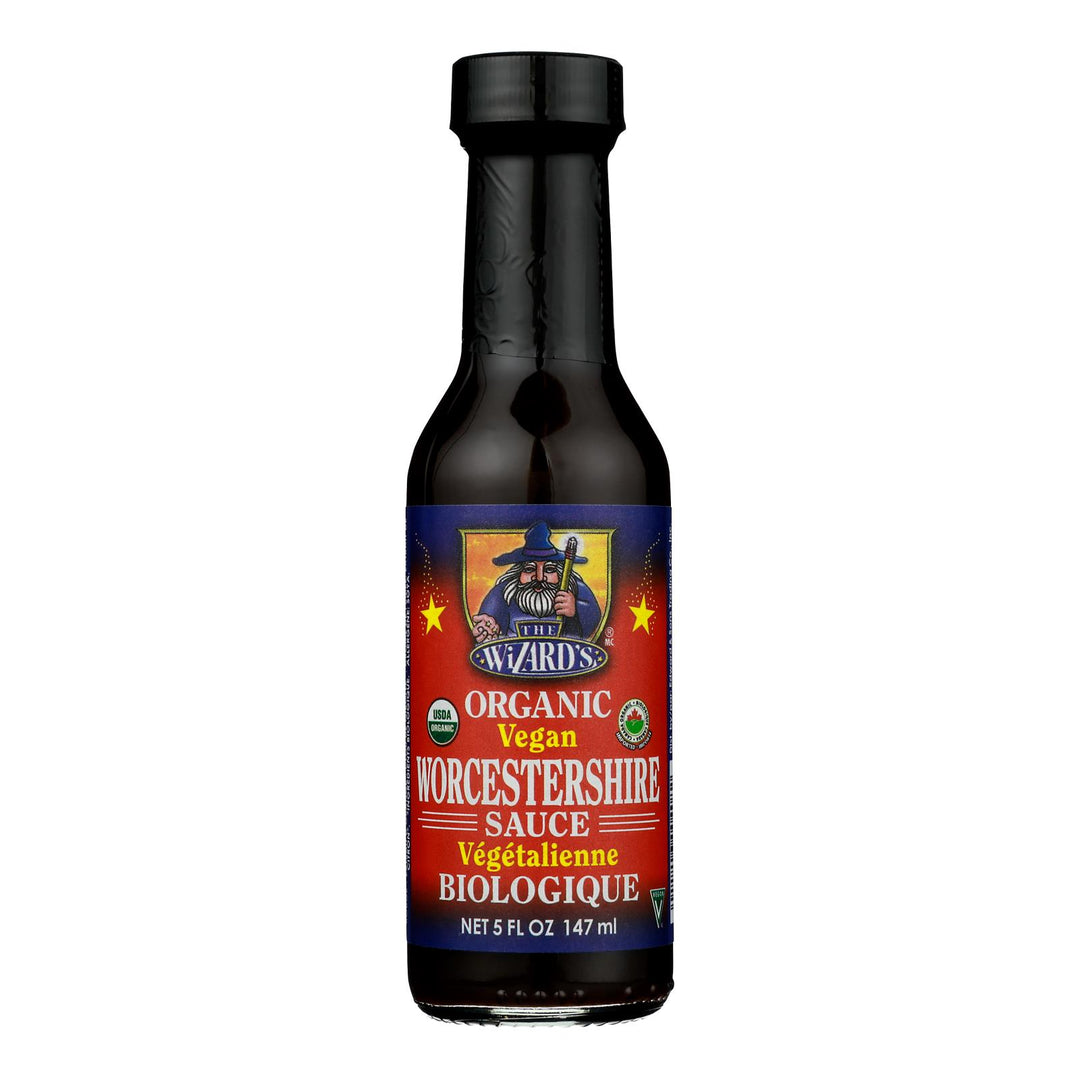 Wizard - Sauce Organic Worcestershire Vegan - Case Of 12 - 8 Fluid Ounces - Maras Green